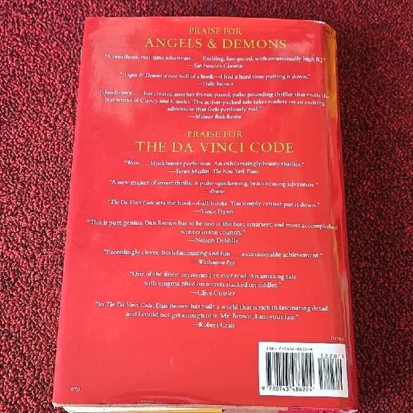 's 'Angels & Demons' Hardcover Book - Yellow and Red Cover - Picture 2 of 2